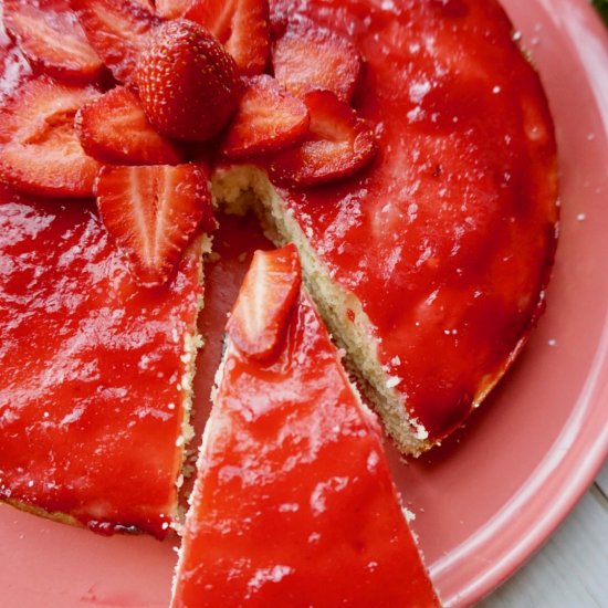 Rhubarb Ricotta Pound Cake