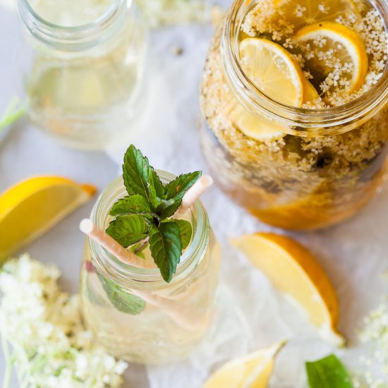 Homemade Elderflower Cordial