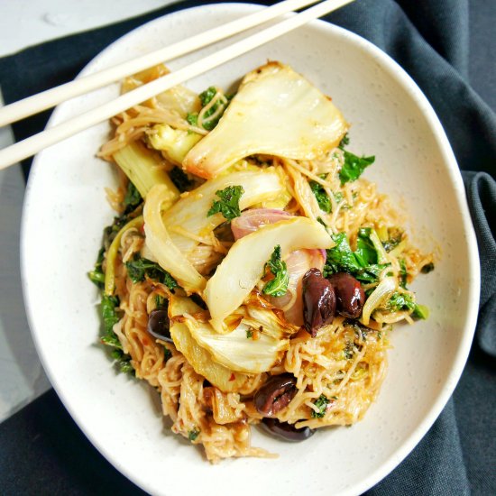 Kale and Fennel Vegan Noodles