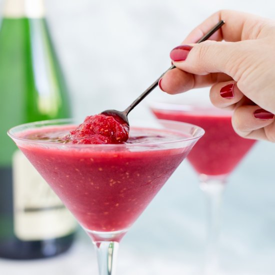 Raspberry Prosecco Slushie