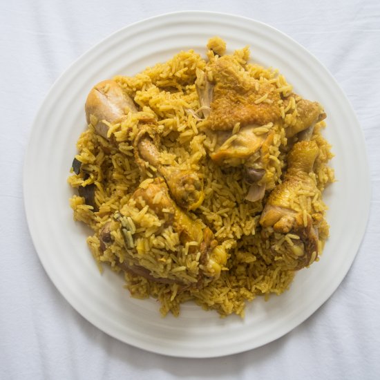 Bahraini Chicken Machboos