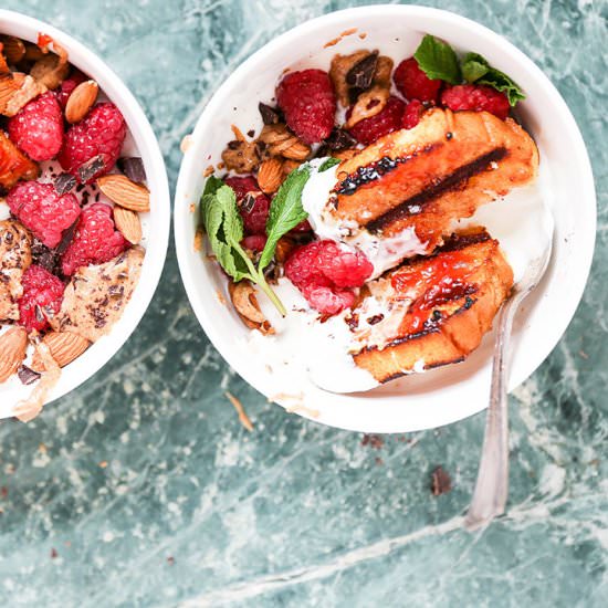 Grilled Pound Cake Bowls