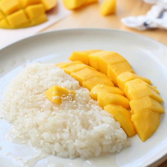 Thai Mango Sweet Sticky Rice