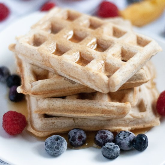 Fluffy Vegan Waffles