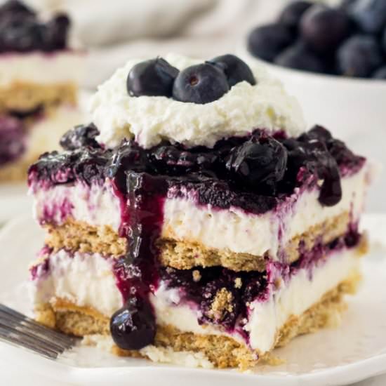 Blueberry Cheesecake Icebox Cake