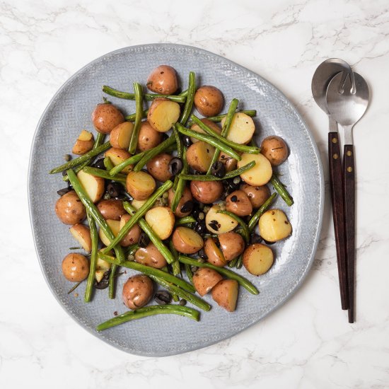 Grilled Green Bean and Potato Salad