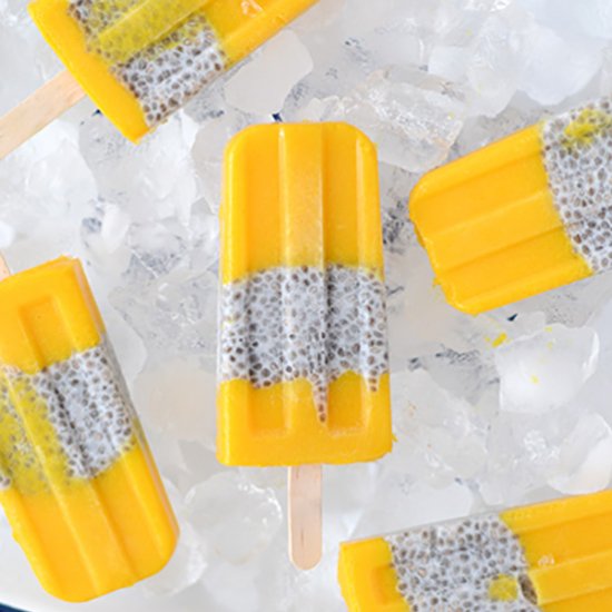 HEALTHY MANGO & CHIA BREAKFAST POPS