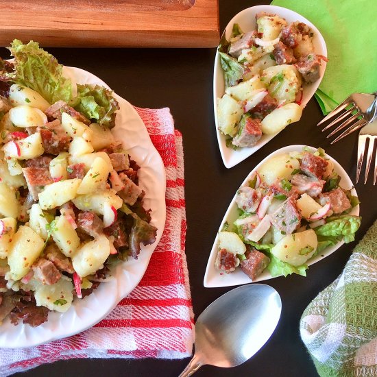 Smoked Brisket Potato Salad