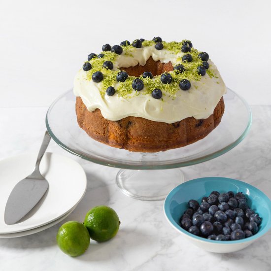 Blueberry Lime Bundt Cake