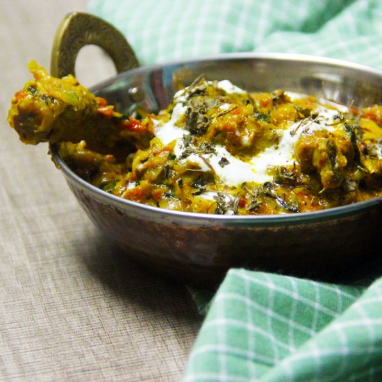 Fenugreek Chicken/ Methi Murg