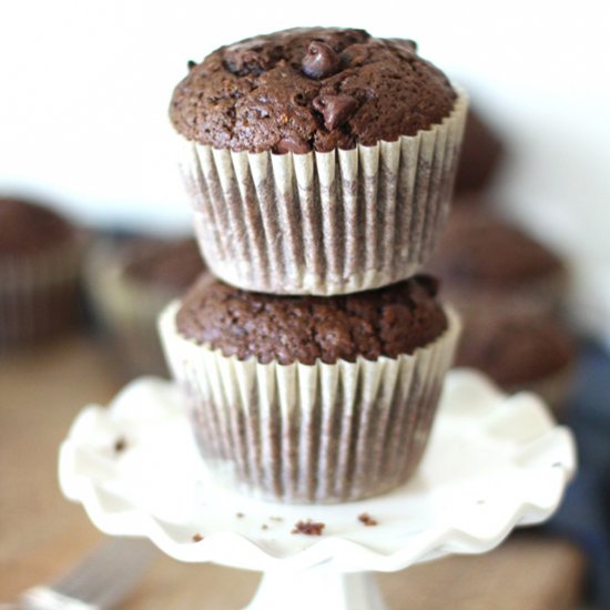 Chocolate Zucchini Muffins