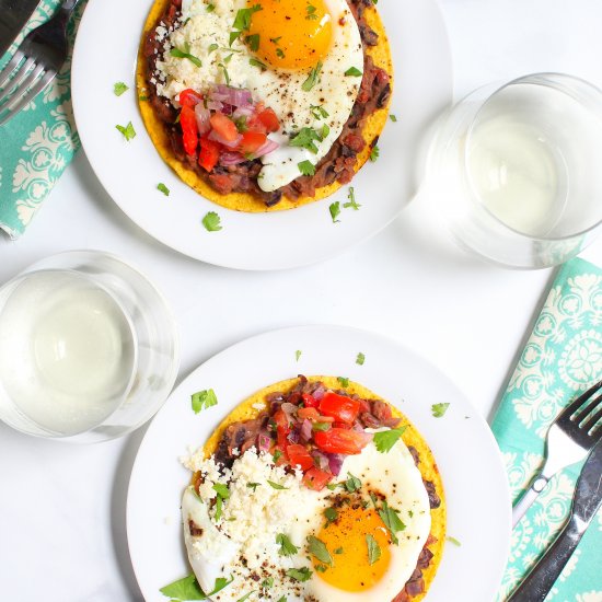 Vegetarian Brunch Tostadas