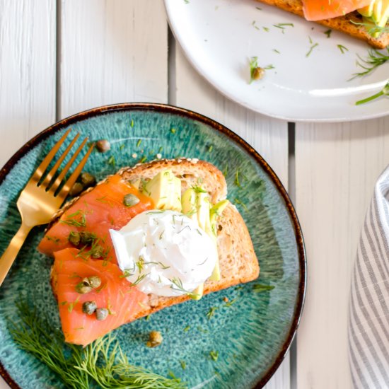 Smoked Salmon Avocado Toast