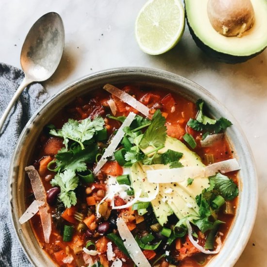 Quick and Easy Vegetarian Chilli