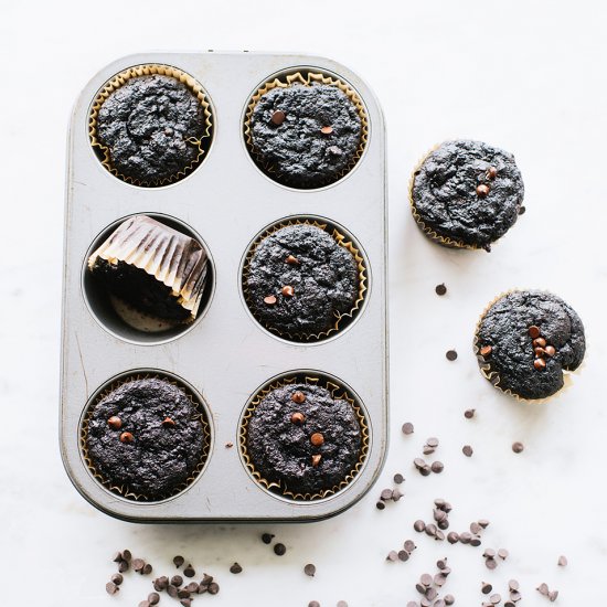 Chocolate Zucchini Muffins