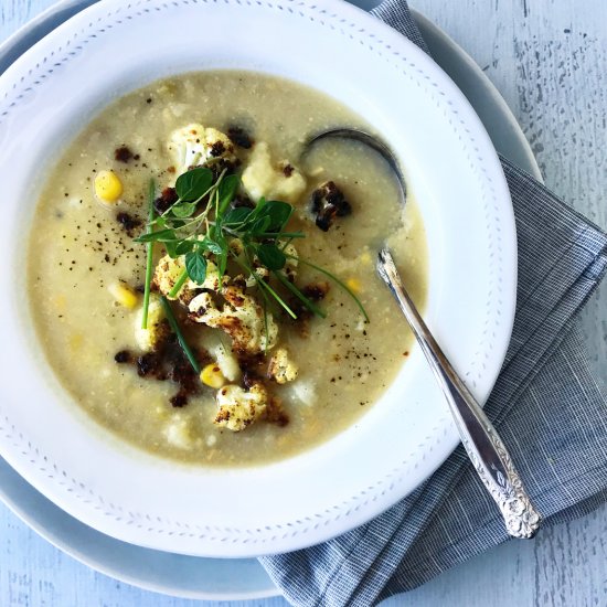 Cauliflower and Corn Chowder