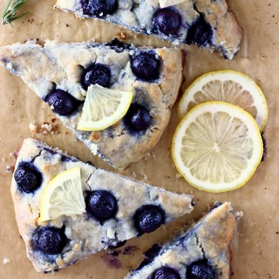 GF Vegan Lemon Blueberry Scones