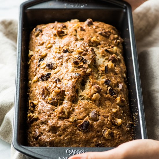 Cinnamon Banana Nut Bread