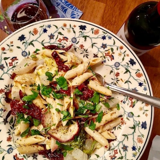 Pasta with Roasted Vegetables