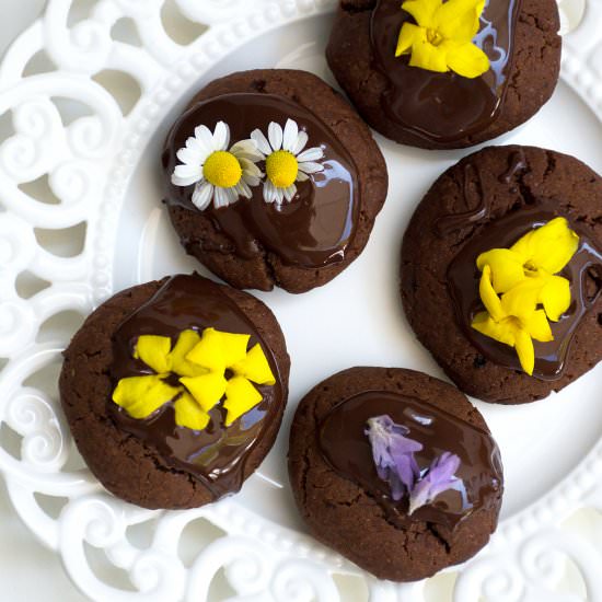 Vegan Chocolate Cookies With Edible