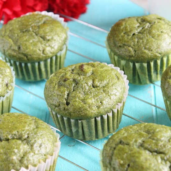 Eggless Spinach Muffins