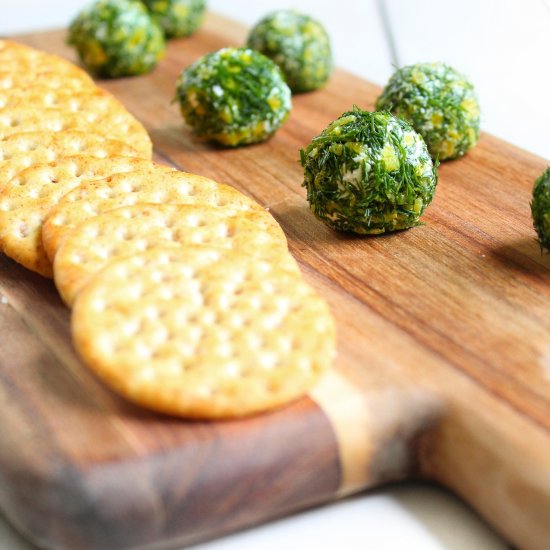 Lemon & Dill Goat Cheese Bites