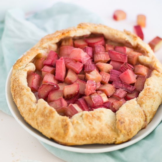 Vegan Rhubarb Galette