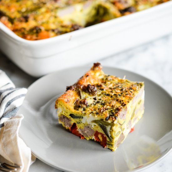 Roasted Veggie Breakfast Casserole