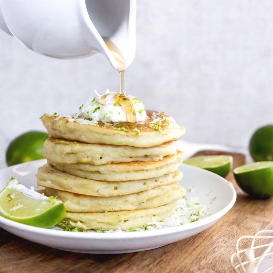 Coconut Key Lime Pancakes