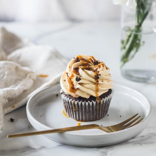 Chocolate Salted Caramel Cupcake