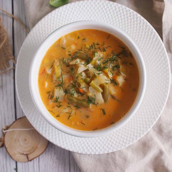 Summer vegetable soup