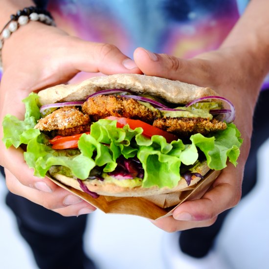 Vegan Oyster Mushroom Po’ Boy