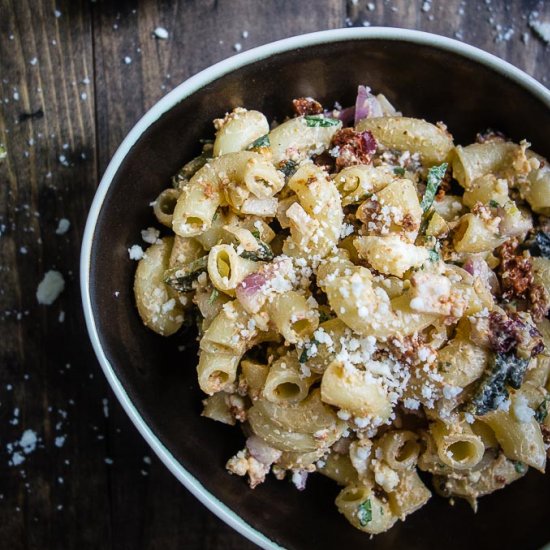 Roasted Corn & Poblano Pasta Salad