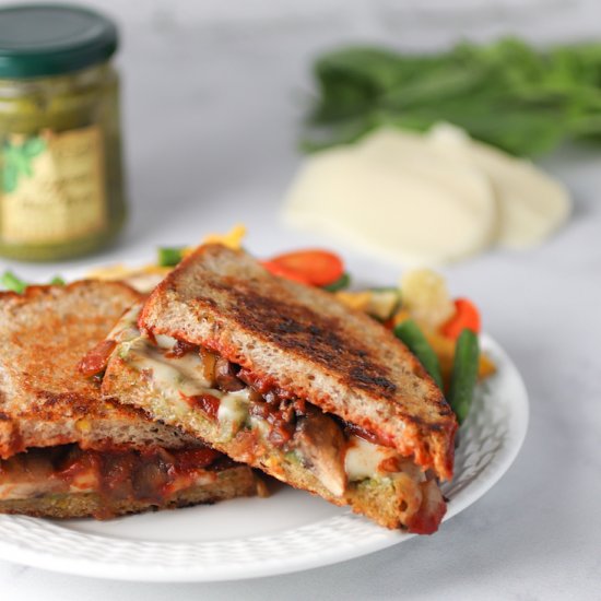 Loaded Caprese Grilled Cheese