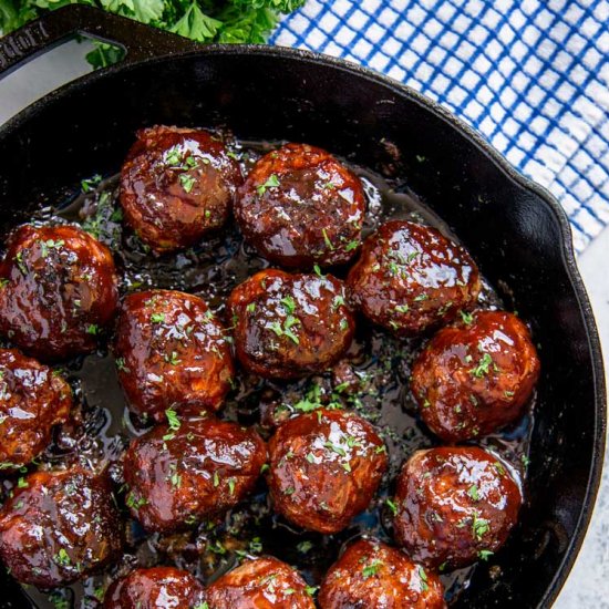 Smoked BBQ Meatballs