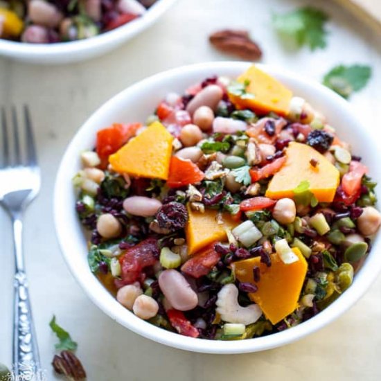 Mixed Bean and Wild Rice Salad