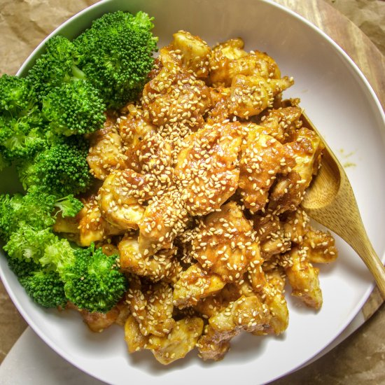 Healthy Chinese Sesame Chicken