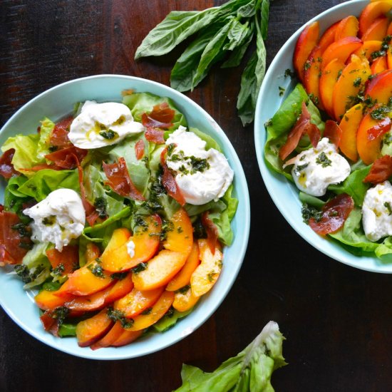 Peach & Burrata Salad