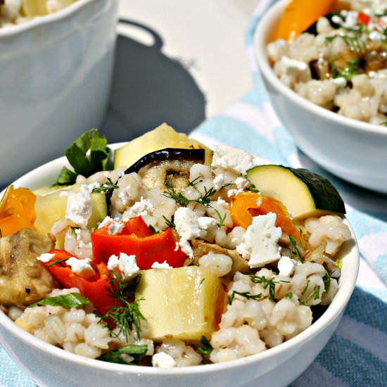 Summer vegetable Barley Salad