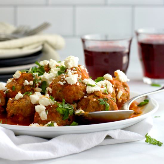 Lamb Meatballs with Feta & Mint