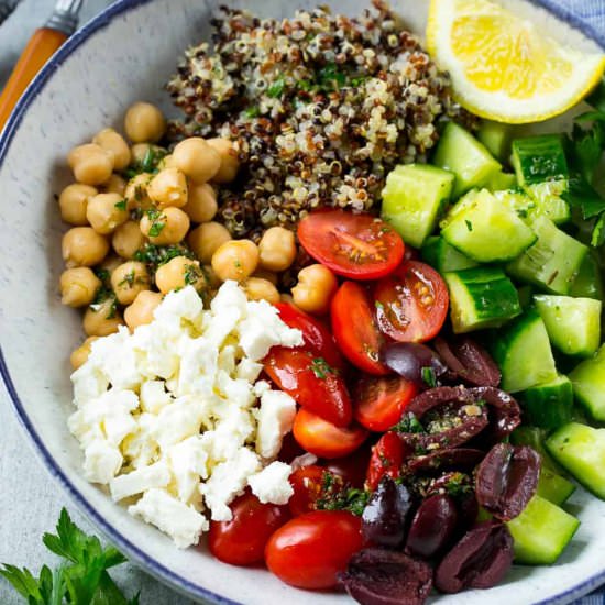 Greek Quinoa Bowls