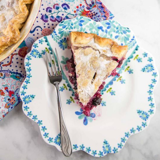 Blueberry Rhubarb Pie