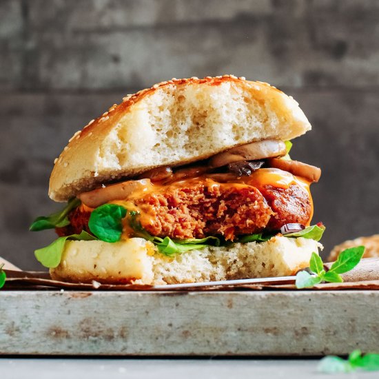 High-Protein Vegan Burgers