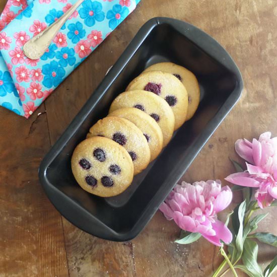 Blueberry Spelt Butter Cookies