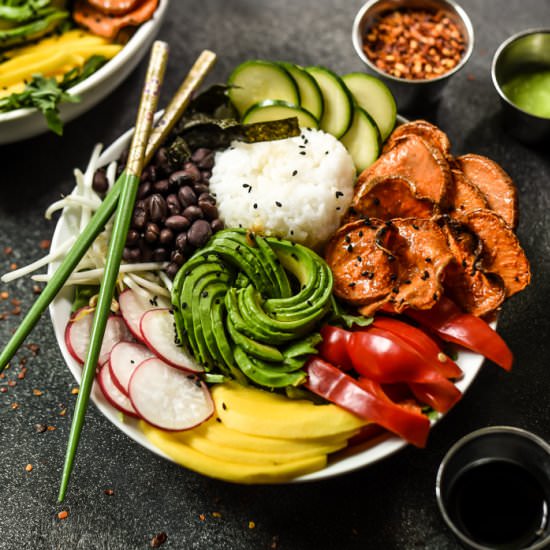 Deconstructed Veggie Sushi Bowl