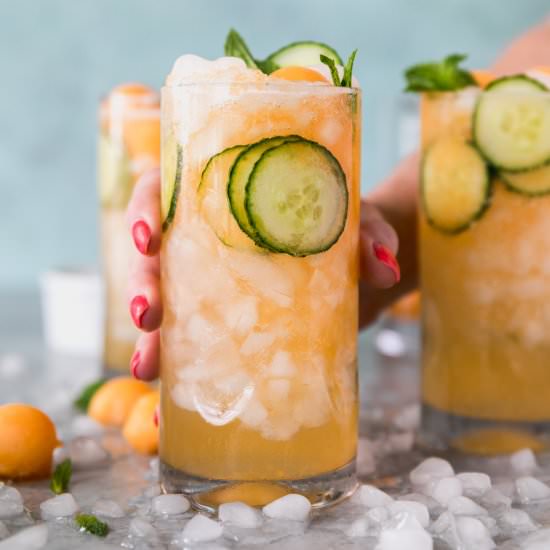 Cucumber Melon Gin Spritzers