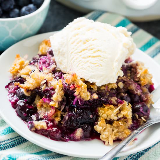 Blueberry Coconut Crisp