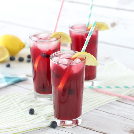 Fizzy Blueberry Lemonade Sugar-Free