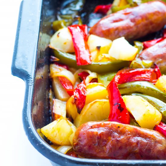 Sausage Peppers Onions & Potatoes