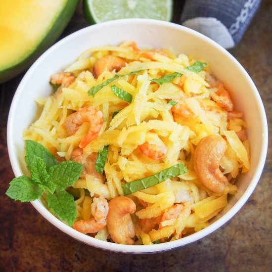 Cambodian green mango salad